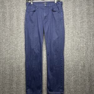 Theory Mens Zaine Neoteric Pants Slim Straight‎ Dark Blue Chino Size 30x28